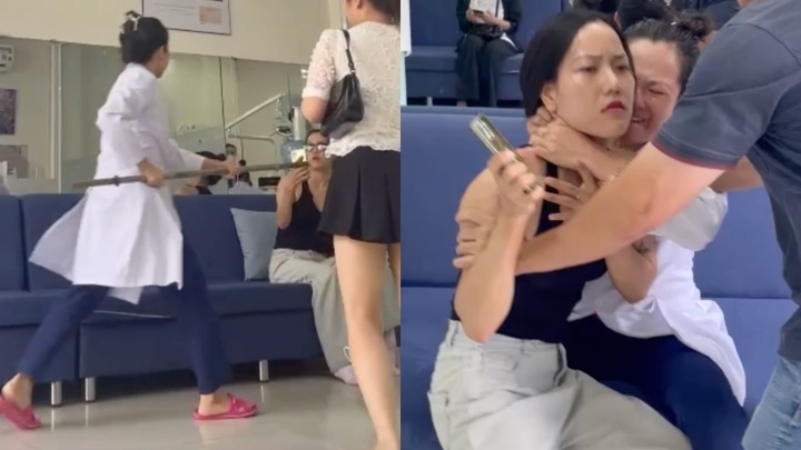 Chu co so nha khoa bop co, lay gay sat tan cong khach o TP.HCM hinh anh