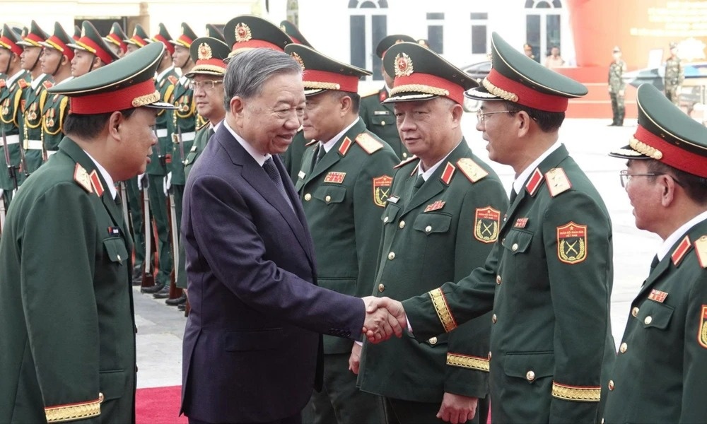 Tong Bi thu To Lam du su kien dac biet nganh quan gioi Viet Nam hinh anh