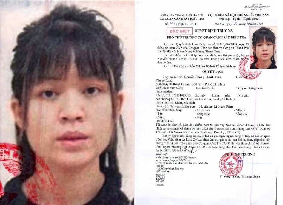 Truy na nguoi phu nu lua dao chiem doat hon 5,5 ty dong o Ha Noi hinh anh