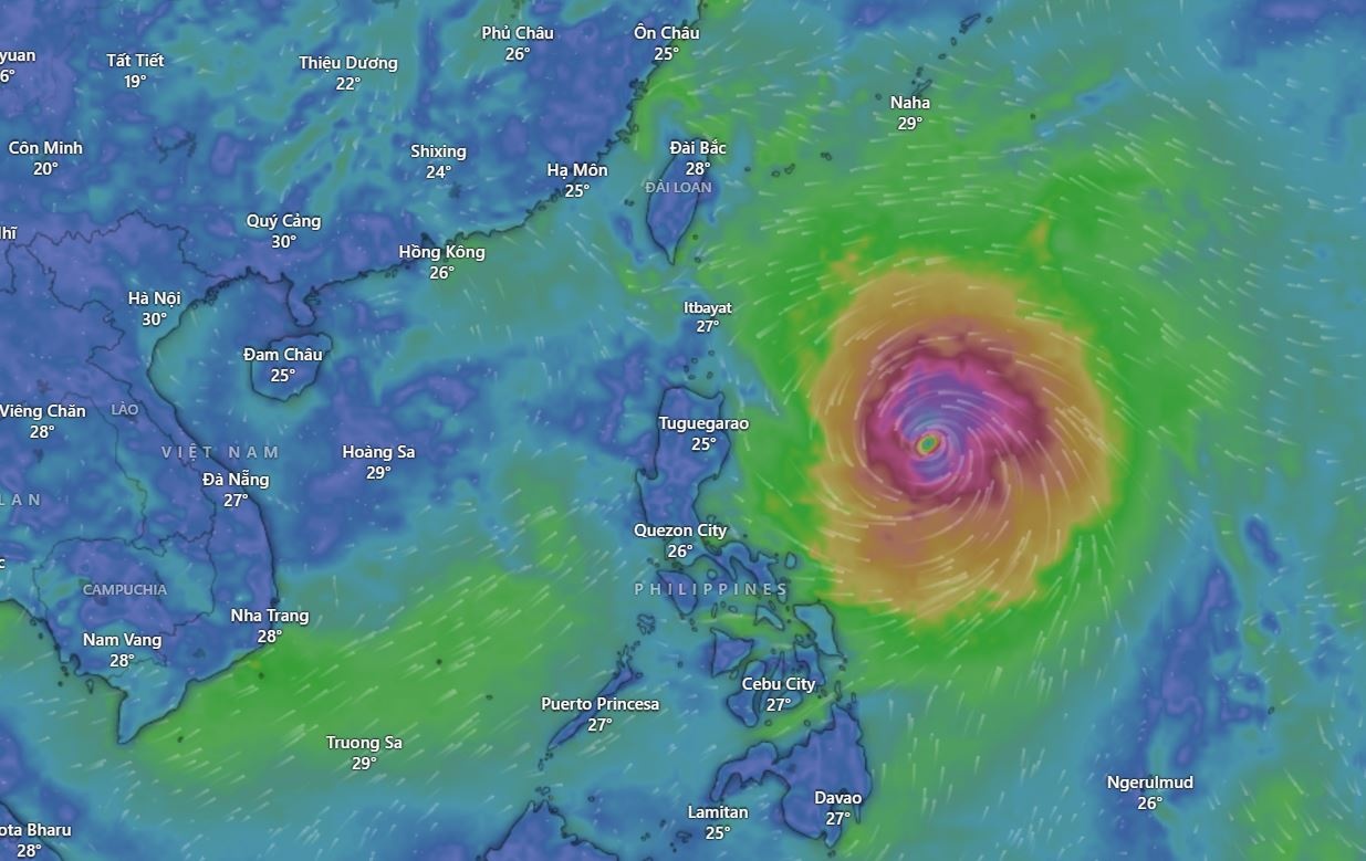 Bao Ragasa co the danh dam tau trong tai lon khi o Bien Dong hinh anh