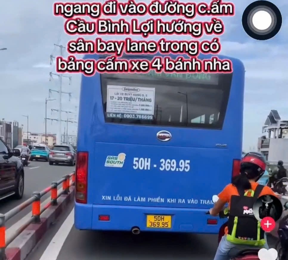 Xe buyt duong cam TP.HCM anh 1