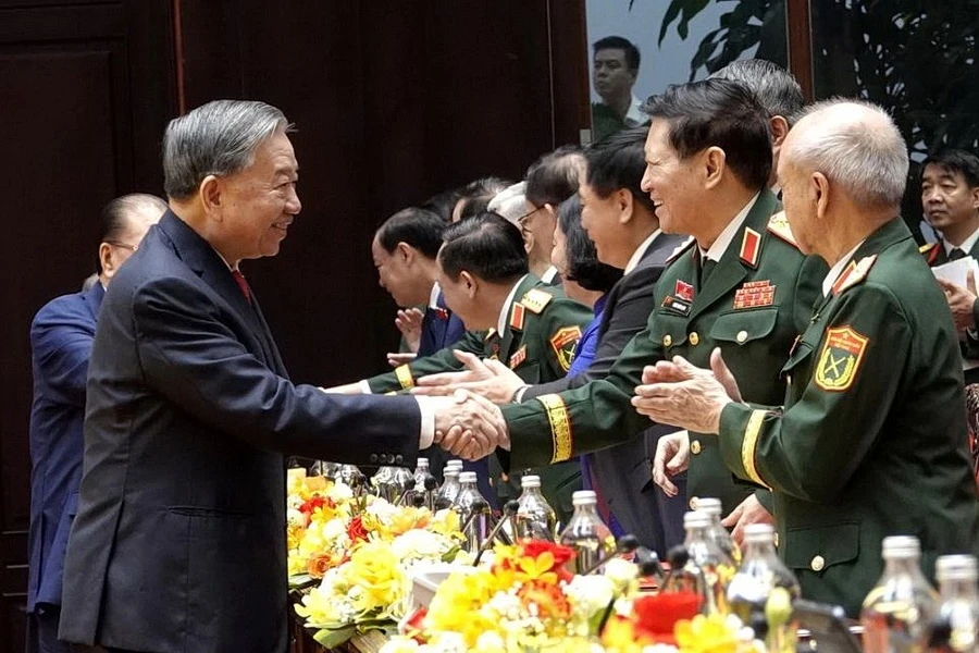 Tong Bi thu du, chi dao Dai hoi dai bieu Dang bo Quan doi lan thu XII hinh anh