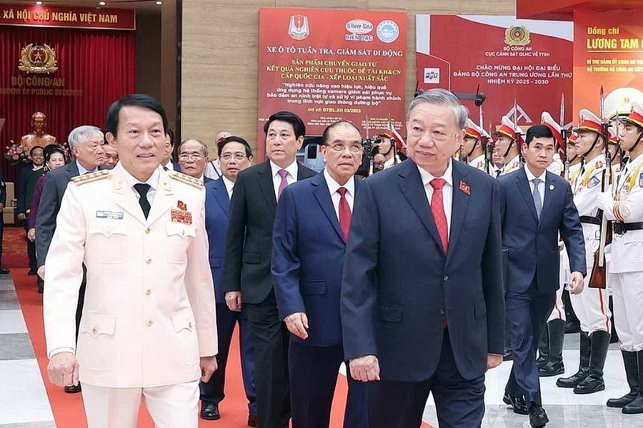 Tong Bi thu To Lam du Dai hoi dai bieu Dang bo Cong an Trung uong hinh anh