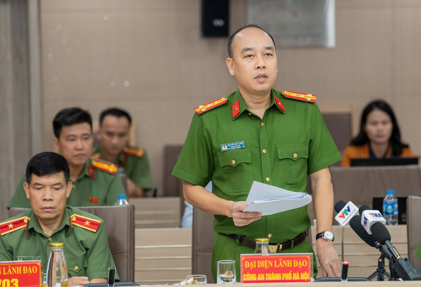 Cong an Ha Noi thong tin vu 'tam thu to me ke bao hanh con chong' hinh anh