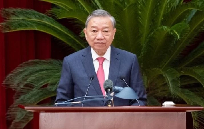 Tong Bi thu To Lam ky ban hanh Nghi quyet Hoi nghi Trung uong 13 hinh anh