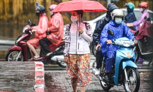 Khong khi lanh tran ve, mien Bac mua keo dai hinh anh