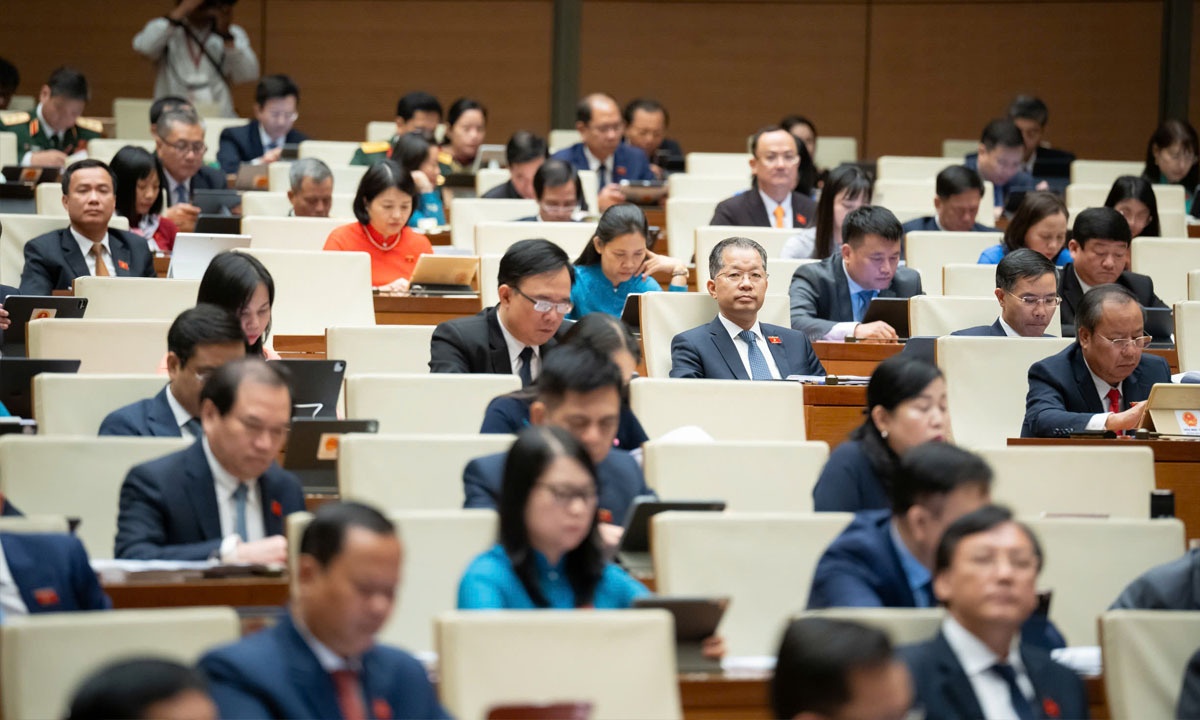 Mien nhiem Tong Thu ky Quoc hoi va Chu nhiem hai Uy ban cua Quoc hoi hinh anh