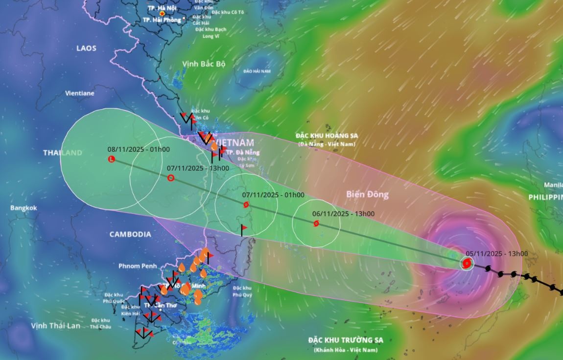 Bao Kalmaegi co the do bo cap 12, nguy hiem nhat tu dau nam hinh anh