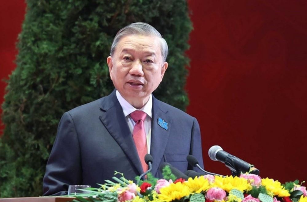 Tong Bi thu gui Thu tham hoi dong bao, can bo, chien si hinh anh