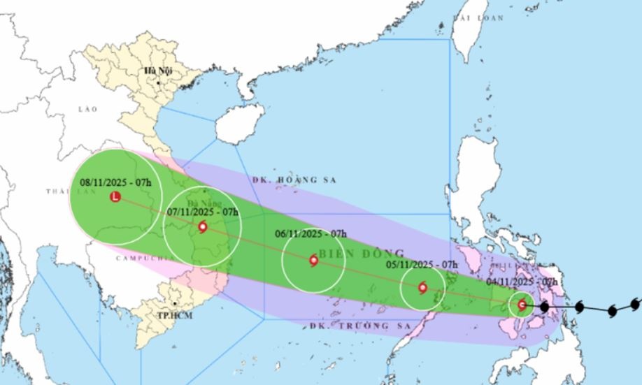 Bao so 13 di chuyen rat nhanh, do bo rat manh hinh anh