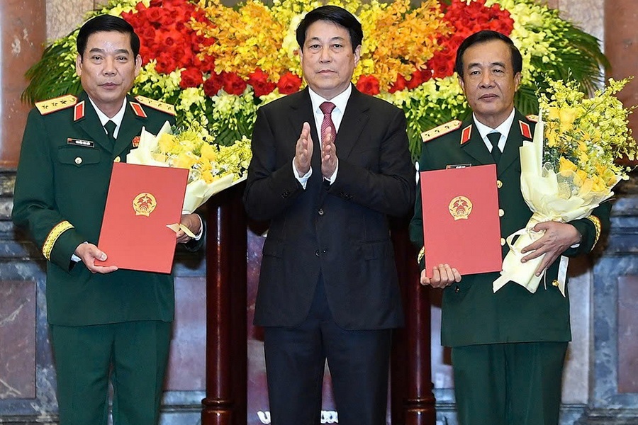 Hai Thu truong Bo Quoc phong duoc thang quan ham Thuong tuong hinh anh