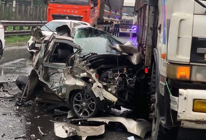 Oto nat buom sau tai nan, tai xe thoat chet than ky hinh anh