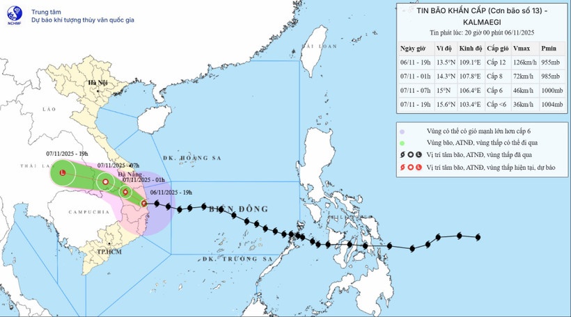 Bao so 13 Bao Kalmaegi anh 1