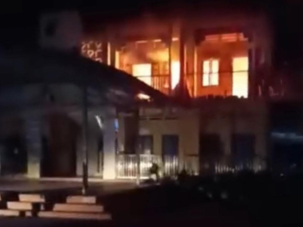 Chay lon o mot truong mam non, nghi co nguoi tu vong hinh anh