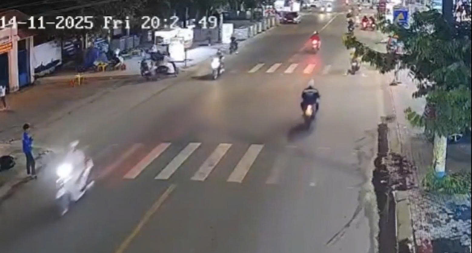 Video ghi lai vu tai nan khien mot can bo cong an tu vong hinh anh