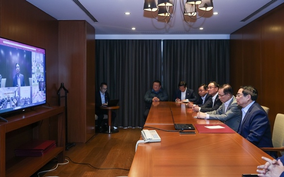 Thu tuong chu tri cuoc hop truc tuyen tu Algeria ve ung pho mua lu hinh anh