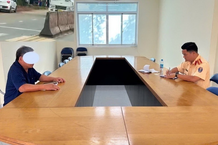 Dieu khien oto di nguoc chieu, nguoi dan ong U.70 o TP.HCM tra gia dat hinh anh