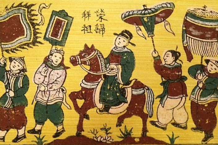 Gin giu nghe lam tranh dan gian Dong Ho hinh anh