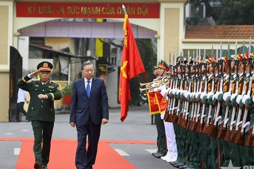 Tong Bi thu du Le ky niem 80 nam Ngay thanh lap Binh chung Cong binh hinh anh