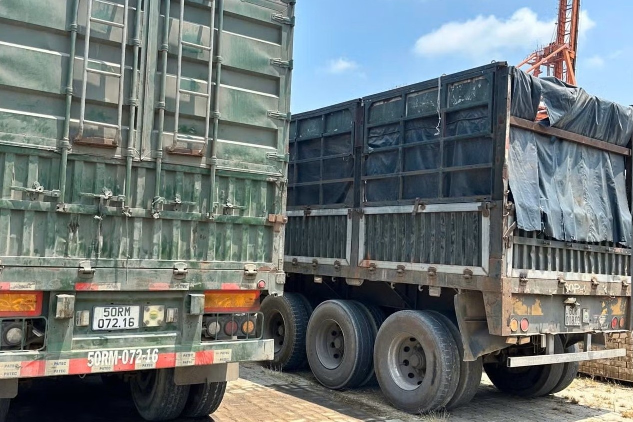 Thu doan chiem doat 500 tan hat dieu cua nhom tai xe xe tai hinh anh