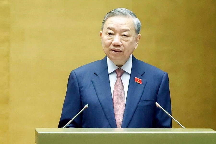 Phat bieu cua Tong Bi thu tai khai mac Ky hop thu Nhat Quoc hoi XVI hinh anh