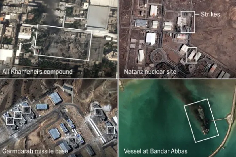 Can canh thiet hai cua Iran qua anh ve tinh hinh anh