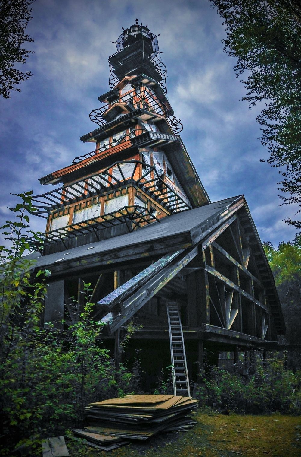 Toa nha xep chong,  Du lich My,  Khach du lich,  Kien truc doc dao anh 11