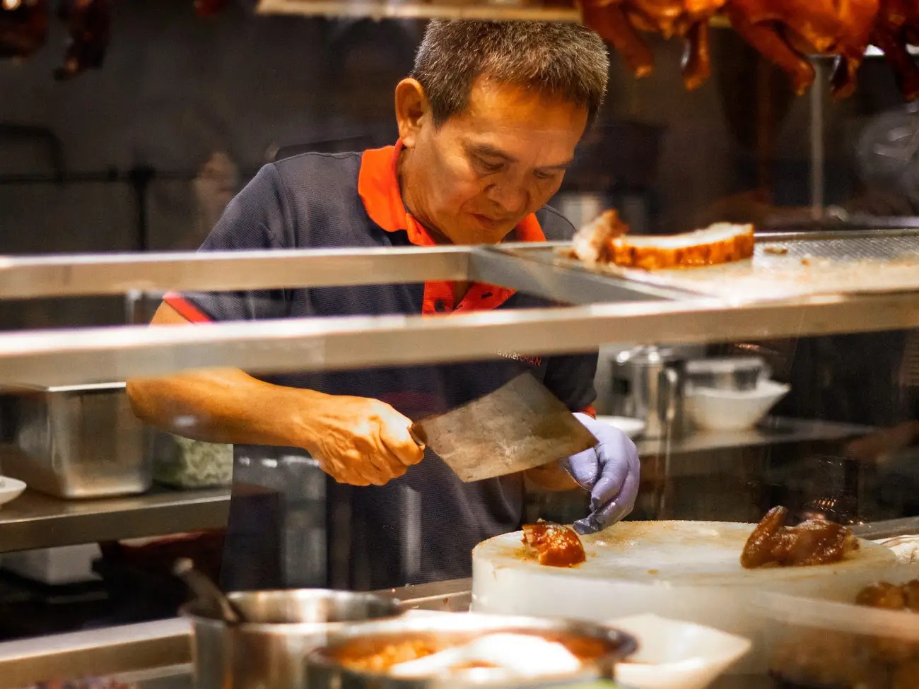 Quan com ga,  Am thuc duong pho,  Hawker Chan,  Michelin anh 2