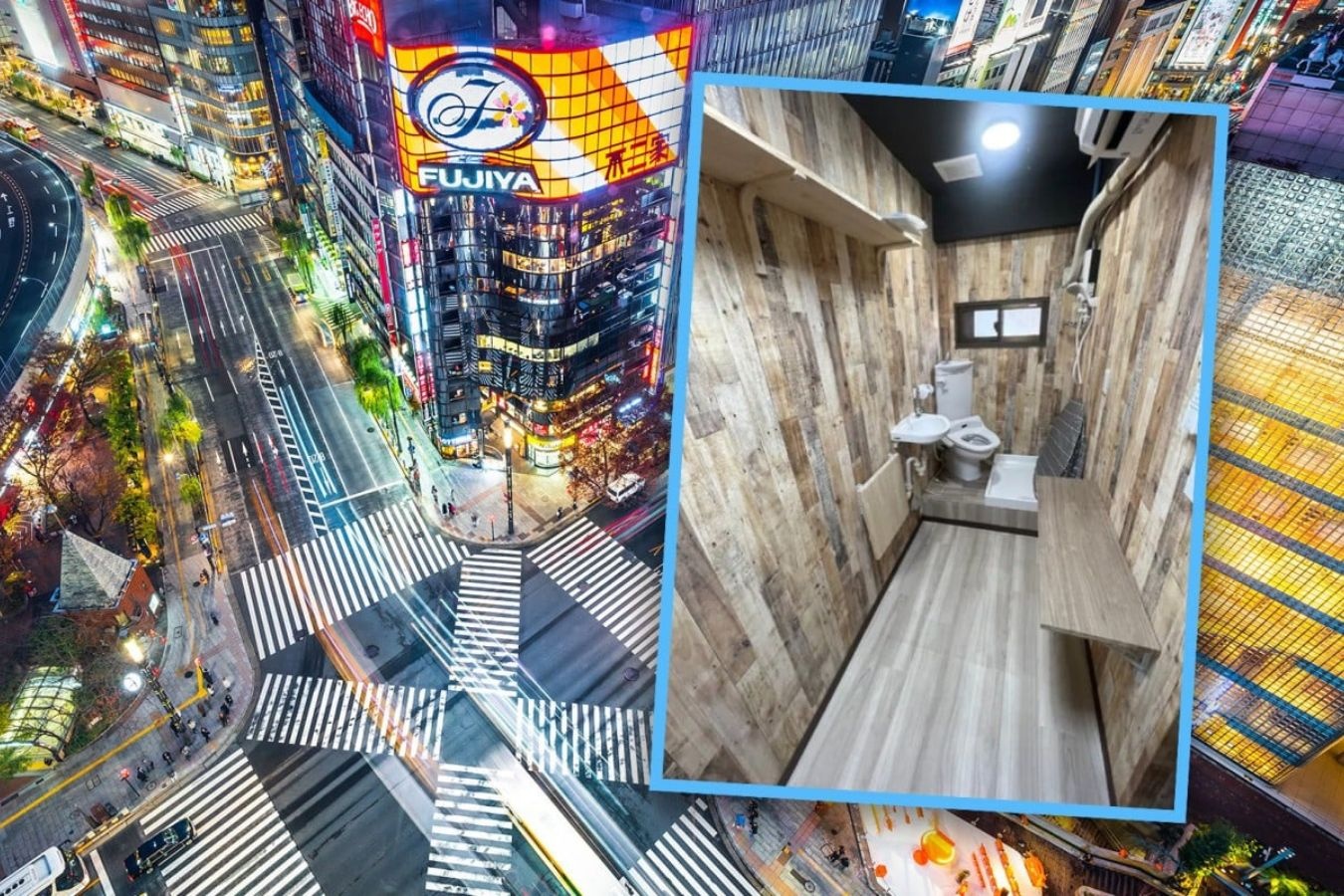 Can ho chi 6 m2, giuong ngu ngay sat nha ve sinh o Nhat Ban hinh anh