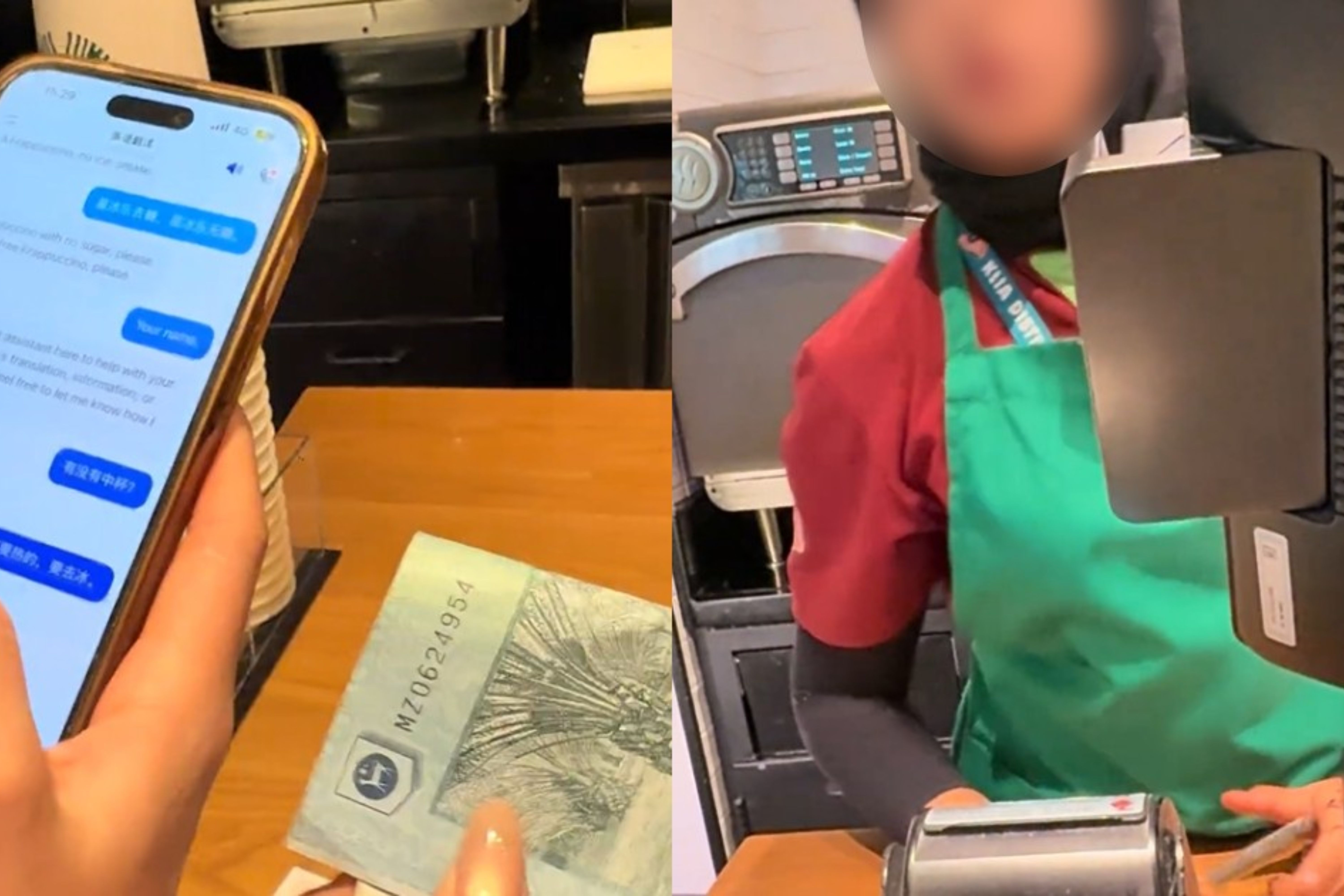 Nhan vien Starbucks bi duoi viec vi lam bam chui khach hinh anh