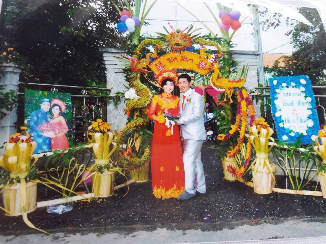 cổng cưới rồng phụng ảnh 2