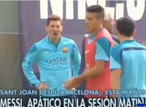 Messi met moi ngap tren san tap hinh anh