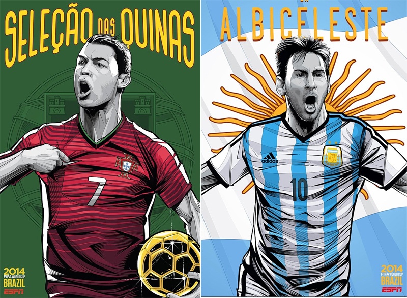 Ronaldo, Messi khac la voi tranh co dong World Cup hinh anh