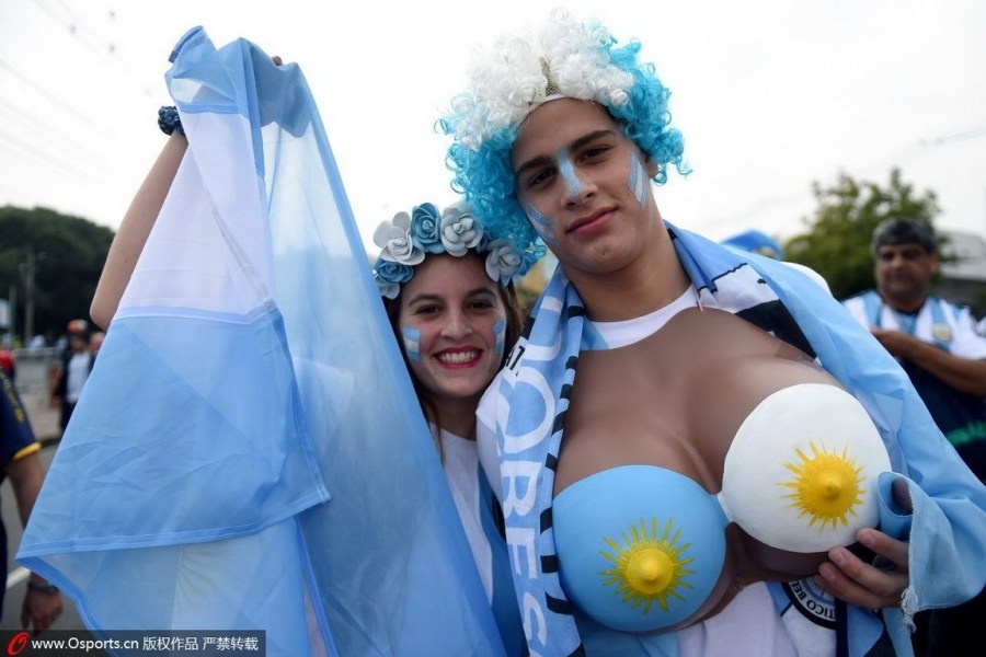 Co dong vien Argentina phat cuong vi Messi hinh anh