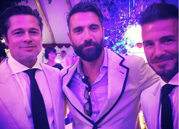 Theo chan sao: Beckham do ve dien trai cung Brad Pitt hinh anh