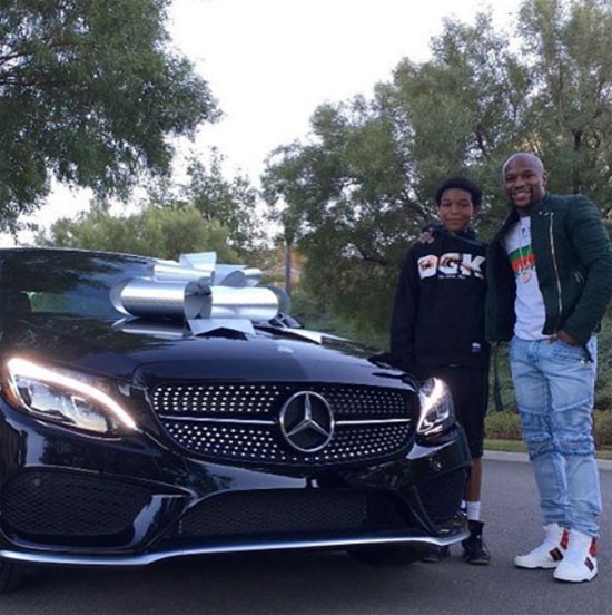Mayweather mua xe sang tang sinh nhat con trai hinh anh