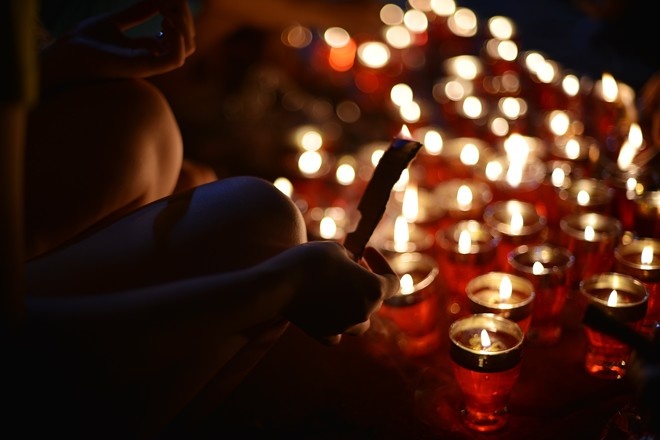 Nguoi Ha Noi khoc Dai tuong trong dem hinh anh