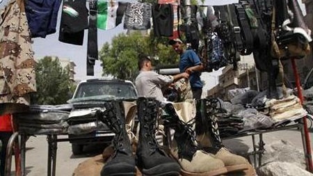 Cho den no ro don dau chien tranh Syria hinh anh