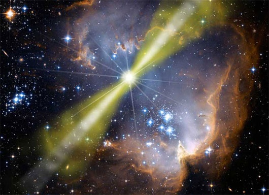 Phat hien vu no tia gamma 'sieu khung' trong vu tru. hinh anh