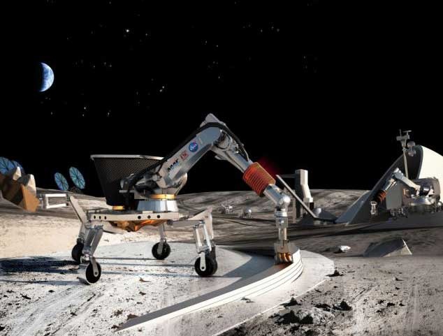 NASA dau tu cong nghe xay nha tren mat trang hinh anh