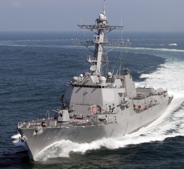 Tau khu truc USS Truxtun roi cang o Hy Lap hinh anh