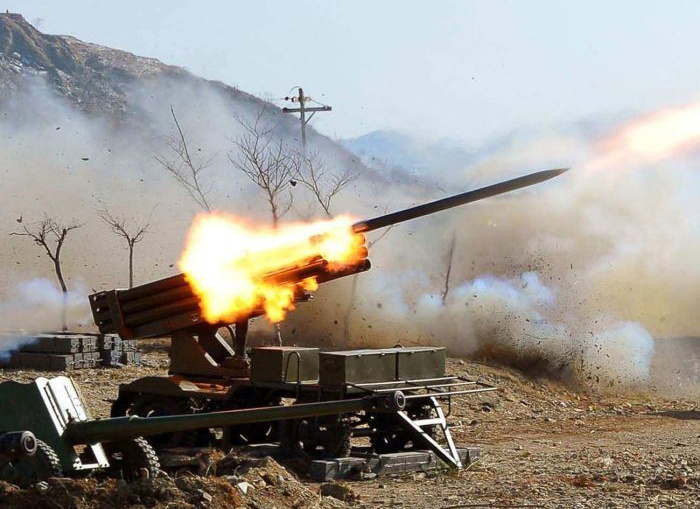 Trieu Tien tap tran ban dan that gan bien gioi hinh anh