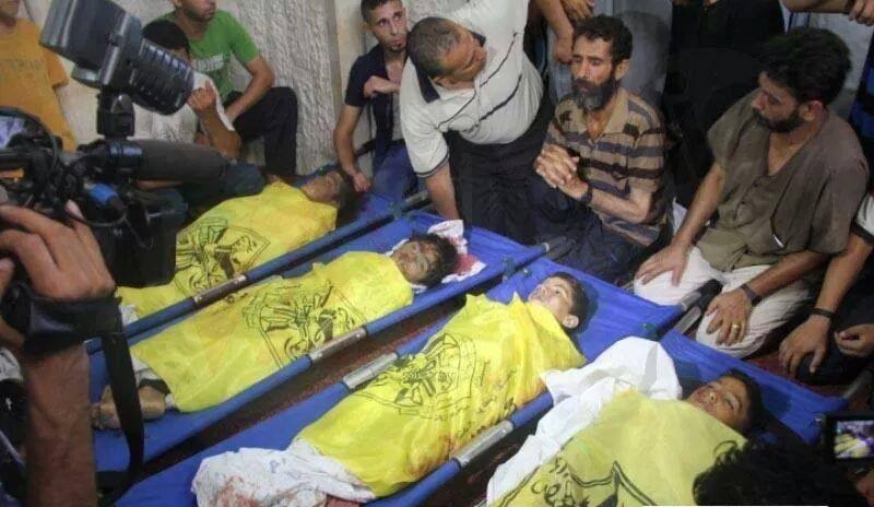 Tham hoa nhan dao o Gaza, hang chuc tre em chet oan hinh anh