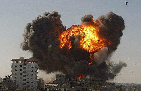 Gan 1.200 nguoi Palestine bo mang vi bom dan Israel hinh anh