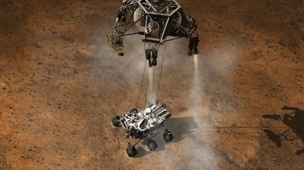 Mo phong qua trinh ha canh cua sieu xe tham do Curiosity hinh anh