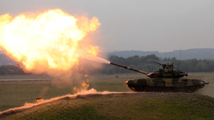 Nga tang tuong vang cho doi vo dich dua xe tang hinh anh