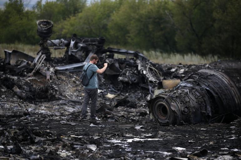 MH17 no tung giua troi vi va vat the la hinh anh