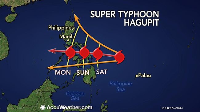 Philippines so tan dan tren dien rong vi sieu bao Hagupit hinh anh