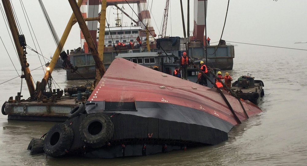 Chim tau tren song Truong Giang, 20 nguoi mat tich hinh anh