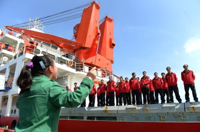 Trung Quoc tang cuong co mat o Nam Cuc hinh anh